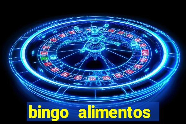 bingo alimentos para imprimir